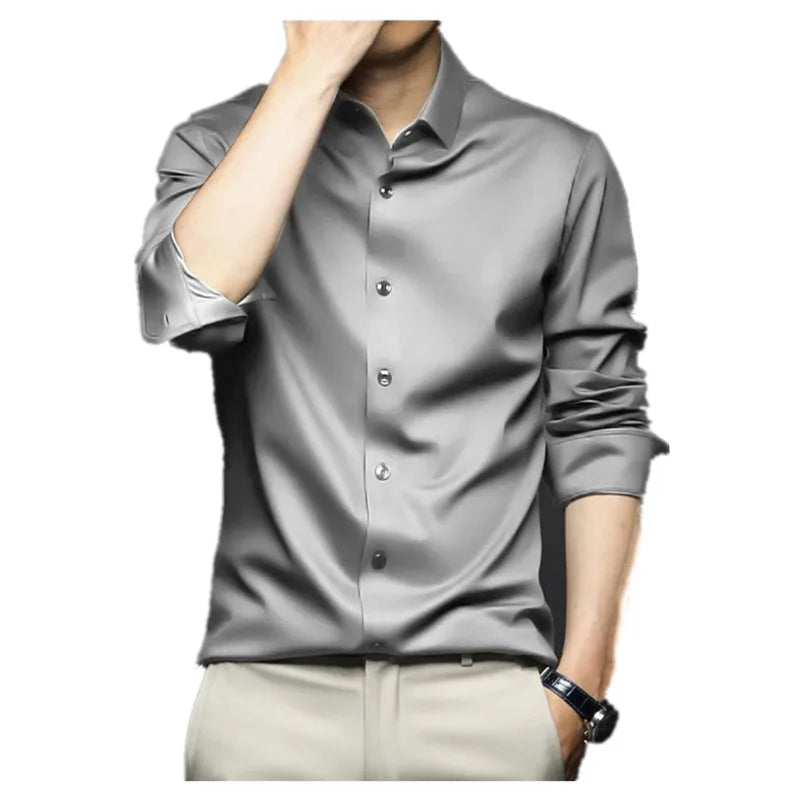 Luxurious Men's Long Sleeve Shirt