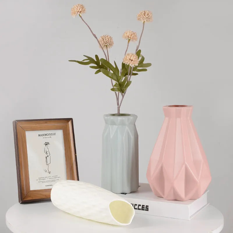 Ceramic Plastic Flower Vase