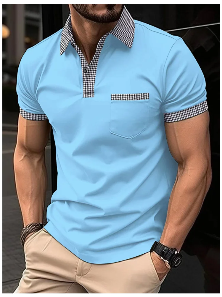Men's Casual Fashion Rowan Collar T-Shirt