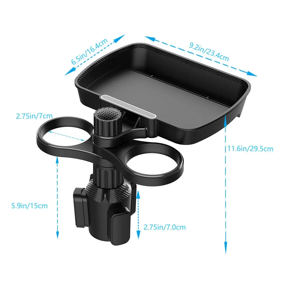 Adjustable for 360°Rotating Car Seat Cup Holder