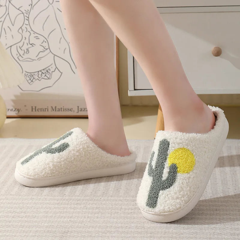 Women Cute Fluffy Soft Bedroom Ladies Shoes