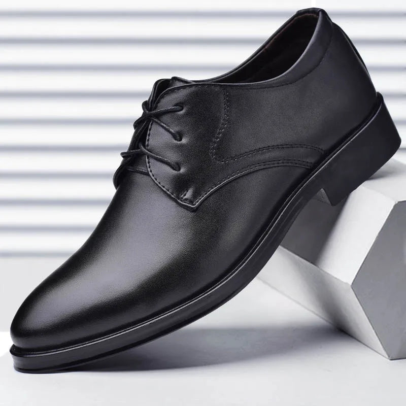 Men Leather Business Dress Shoes