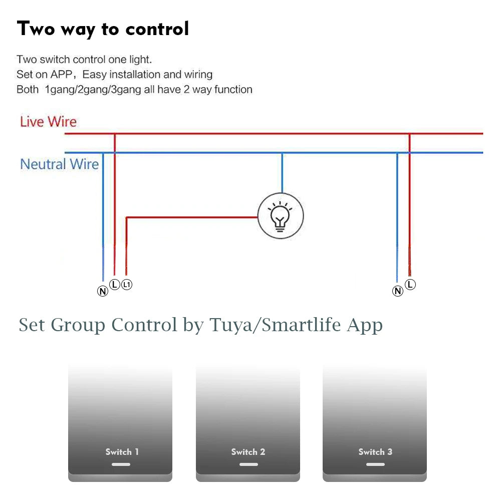 Voice Control Wireless Wall Switches