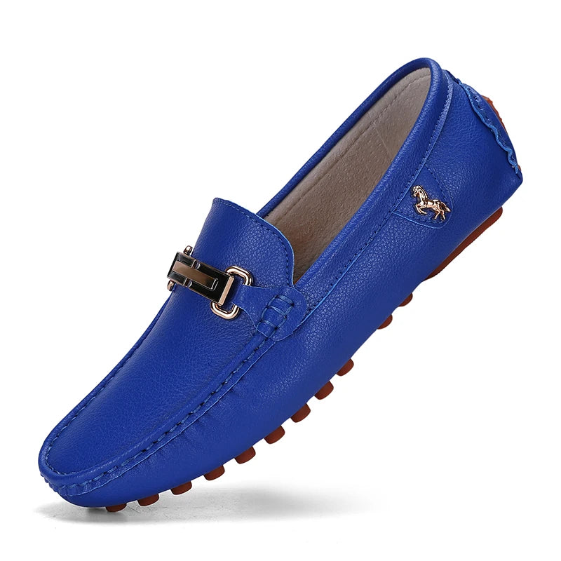 Green Leather Loafers