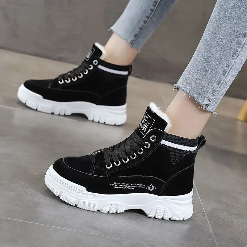 Winter Female Slip On Flat Casual Shoes