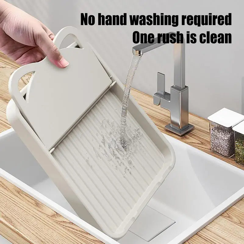 Foldable Countertop Pot Lid Spoon Cookware Rack