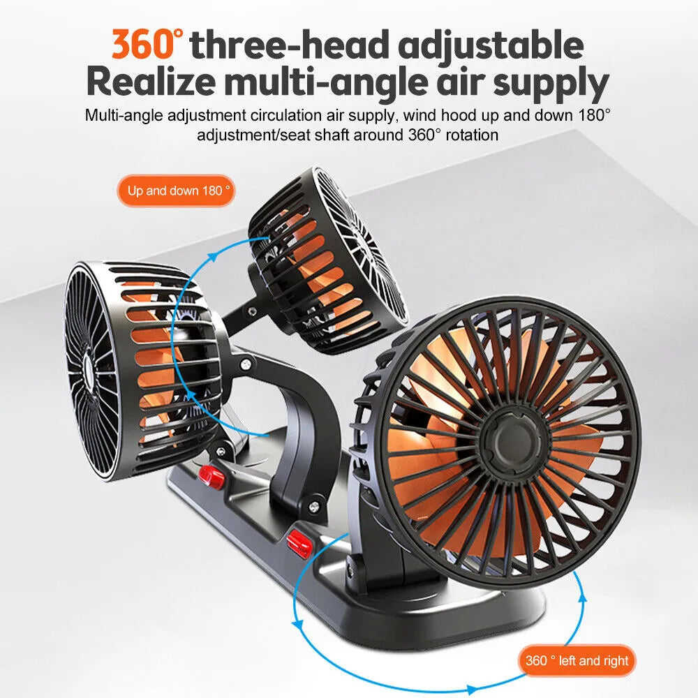 Adjustable 3 Head Air Fan