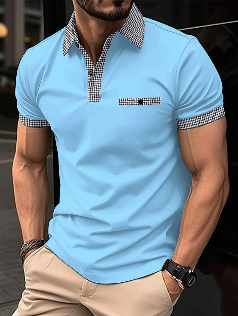 Men's Casual Fashion Rowan Collar T-Shirt