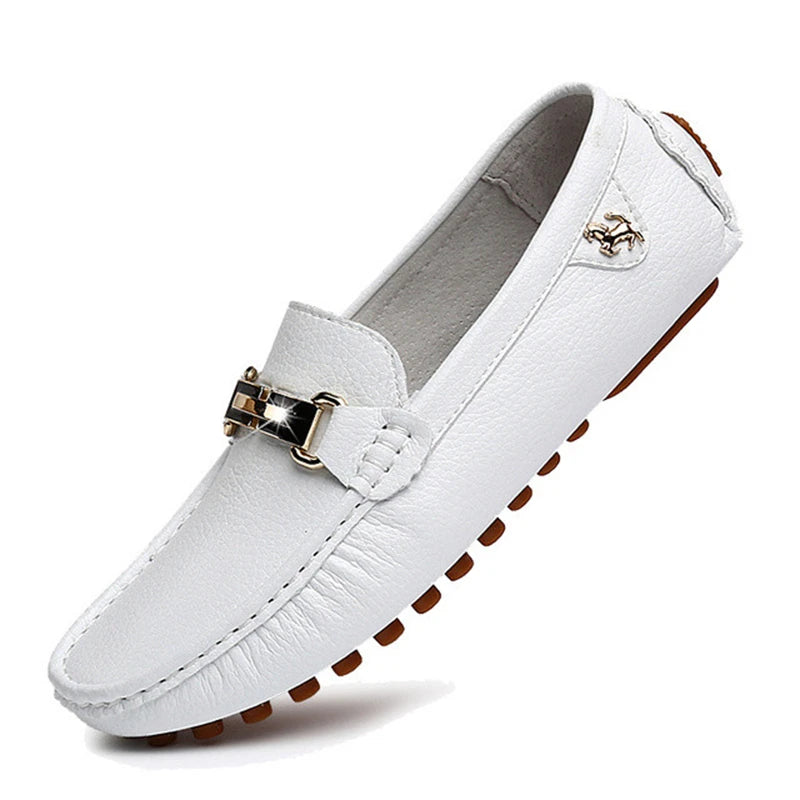 Green Leather Loafers