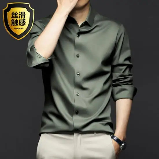Luxurious Men's Long Sleeve Shirt