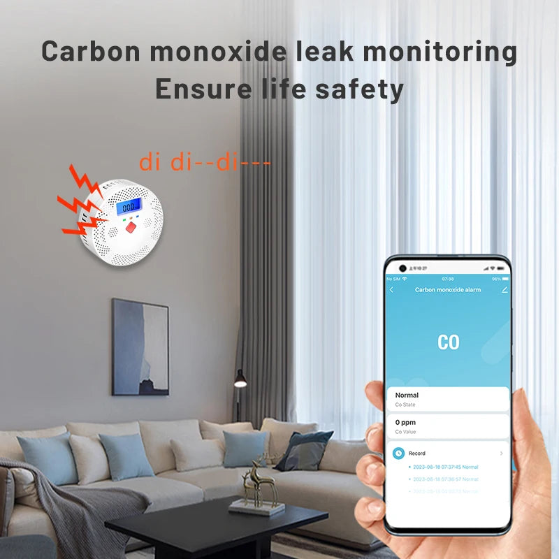 Smart WIFI CO Smoke Detector
