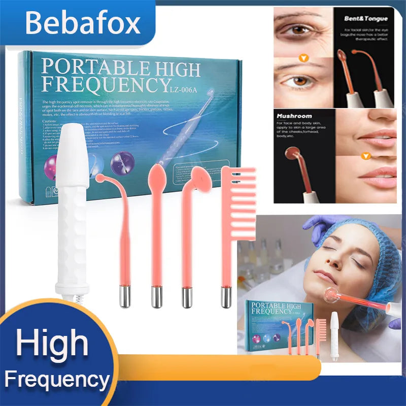 High Frequency Facial Electrode Wand Machine