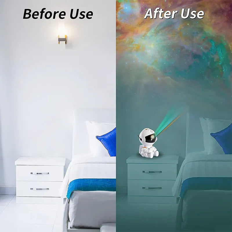 LED Night Light Starry Sky Astronaut Porjectors Lamp