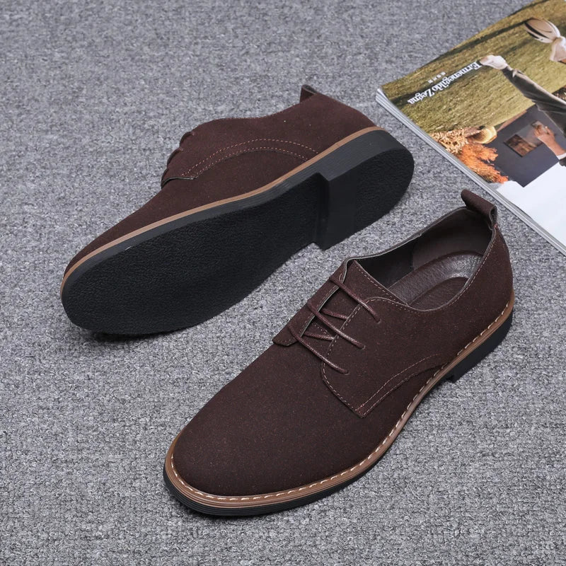Mens Oxford Leather Comfortable Formal Shoes