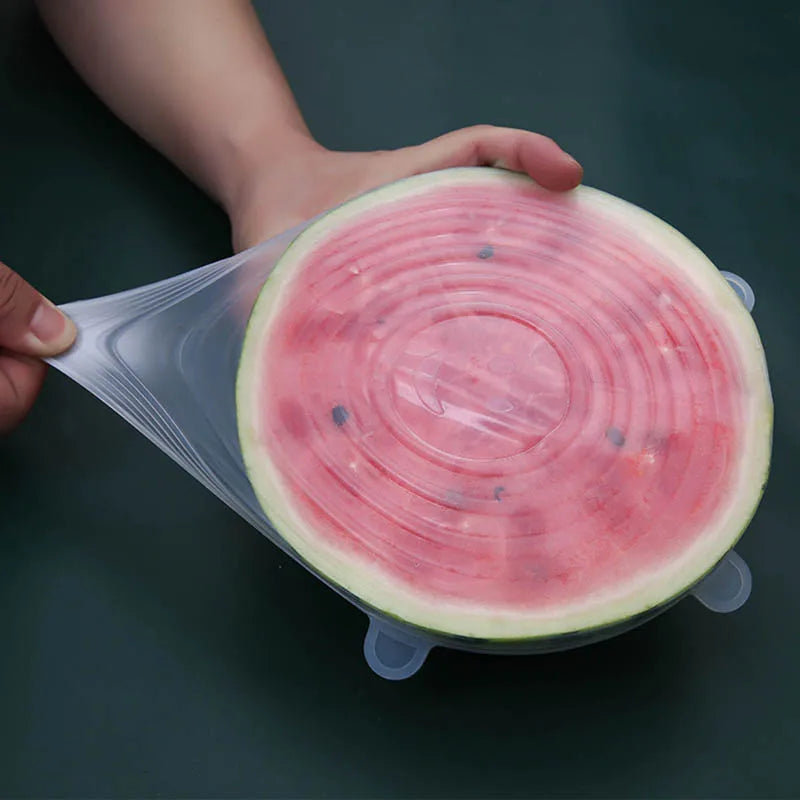 6Pcs Silicone Stretch Lid Universal Food Packaging Bowl