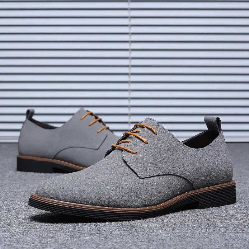 Mens Oxford Leather Comfortable Formal Shoes