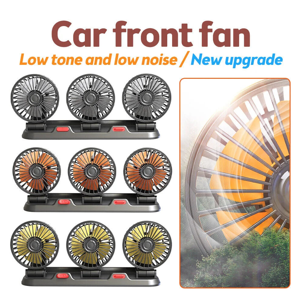 Adjustable 3 Head Air Fan