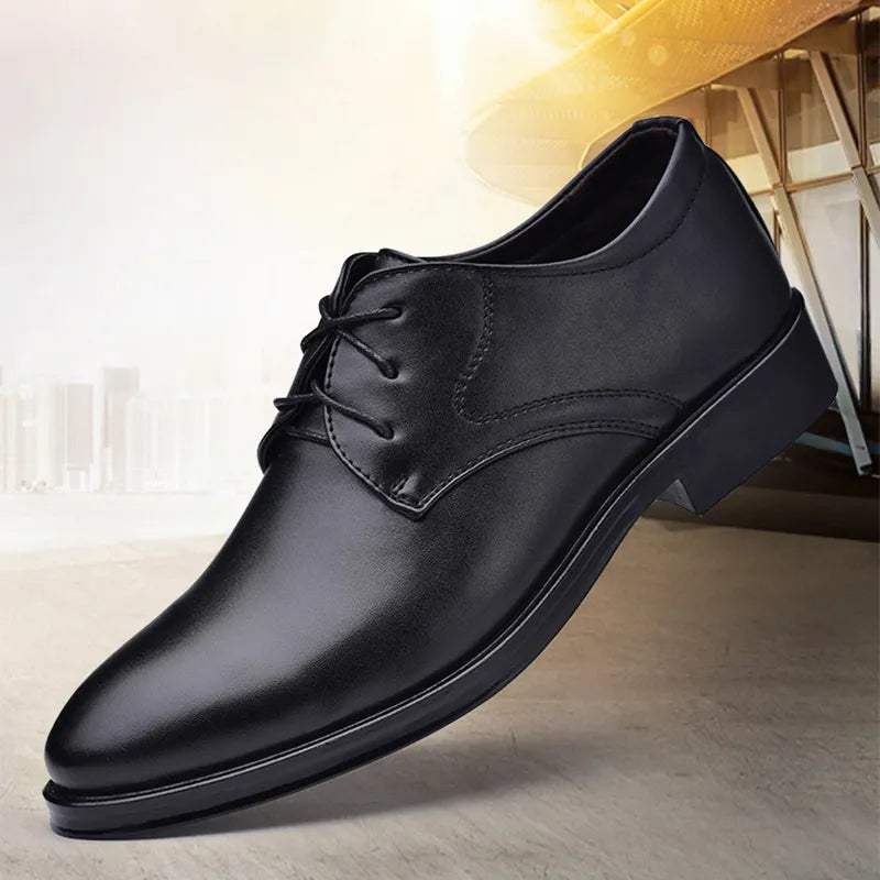 Men Leather Business Dress Shoes