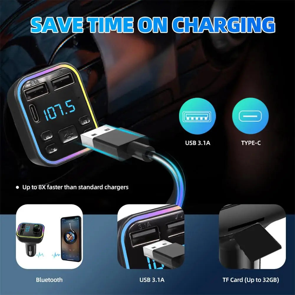 Fast Charger Car MP3 Player Audio Receiver