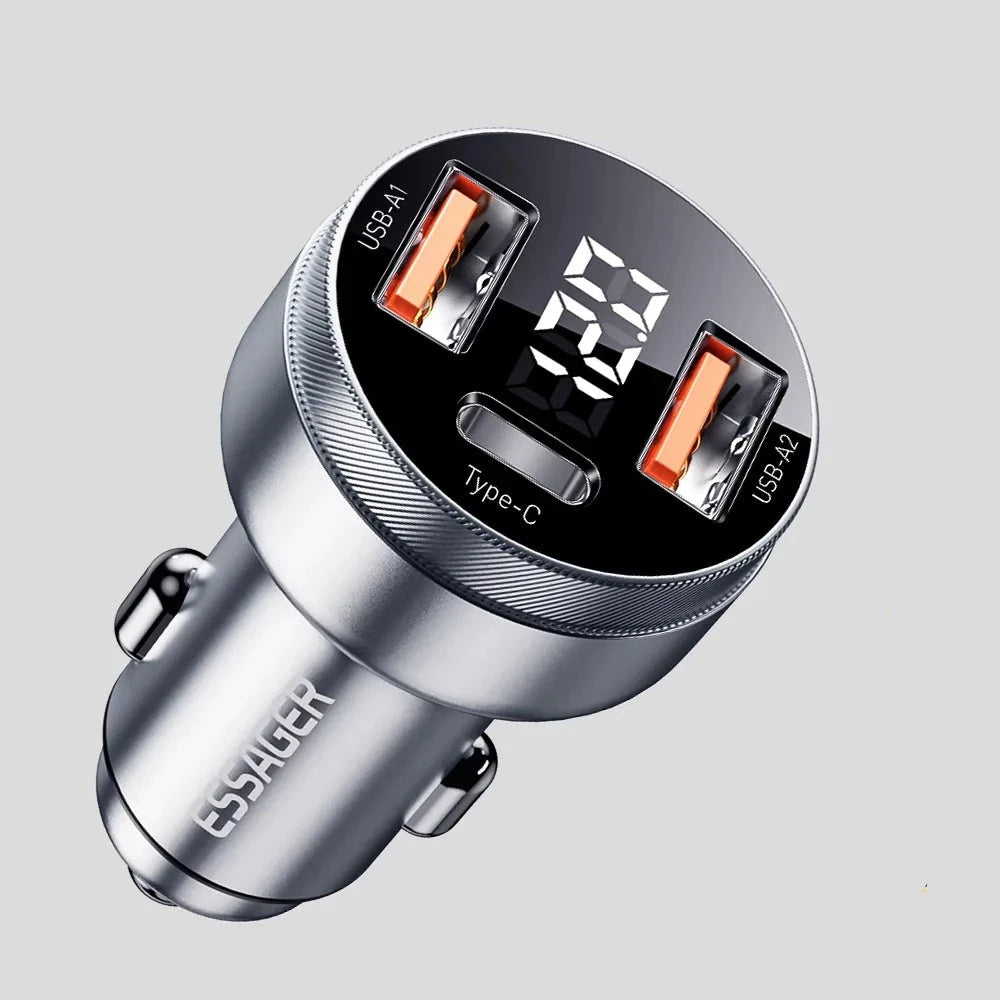 80W Car USB Type C PD Fast Charger