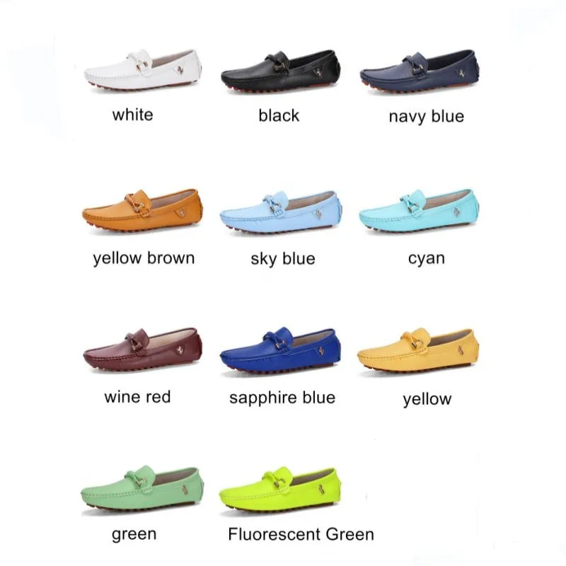 Green Leather Loafers