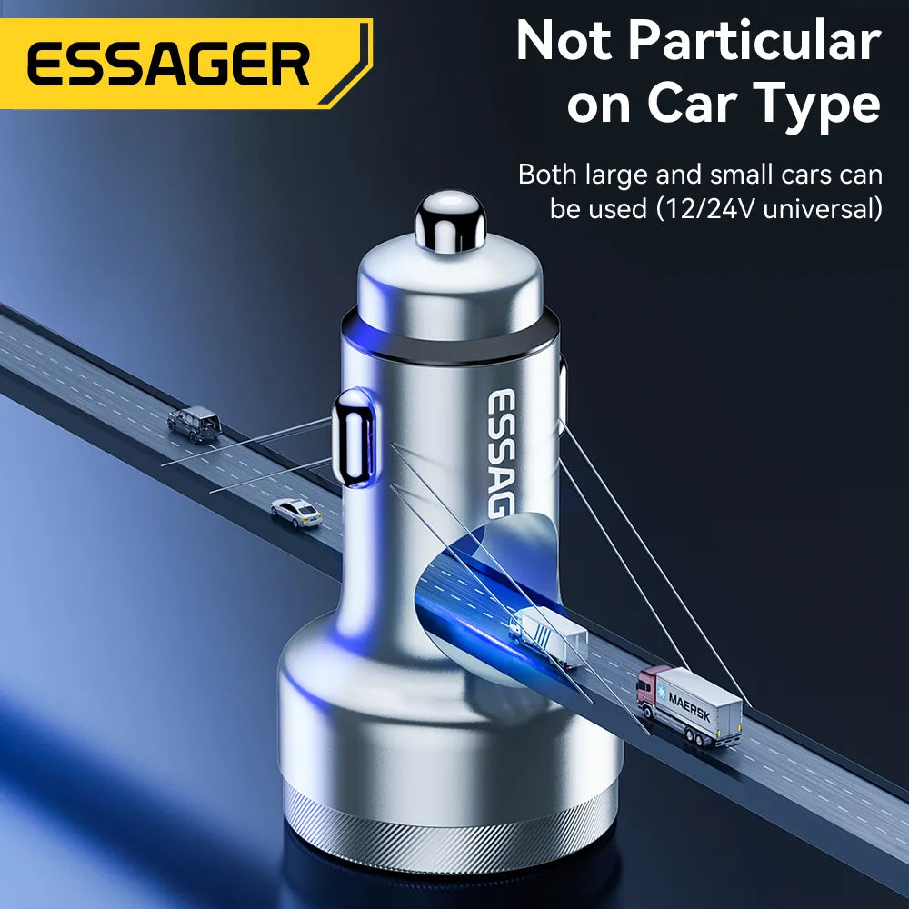 80W Car USB Type C PD Fast Charger