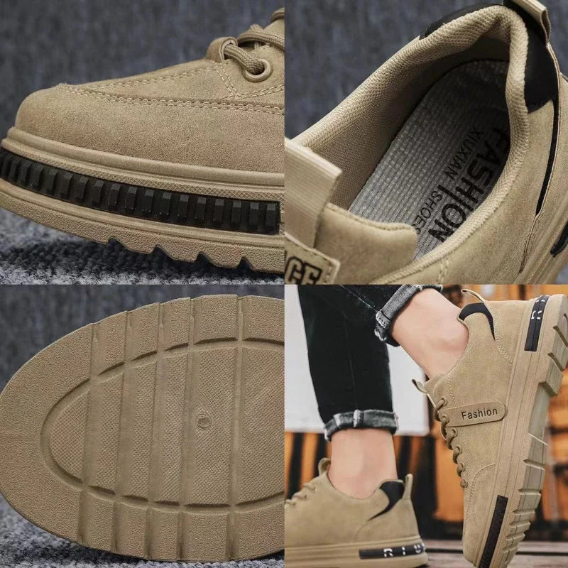 Genuine Suede Leather Men Loafers