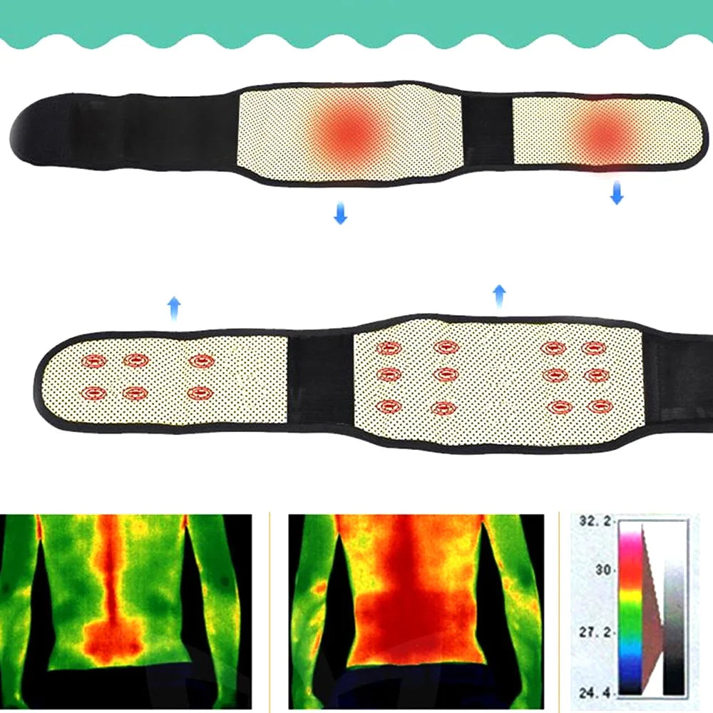 Adjustable Self Heating Therapy Back Waist Belt