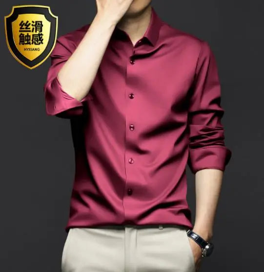 Luxurious Men's Long Sleeve Shirt