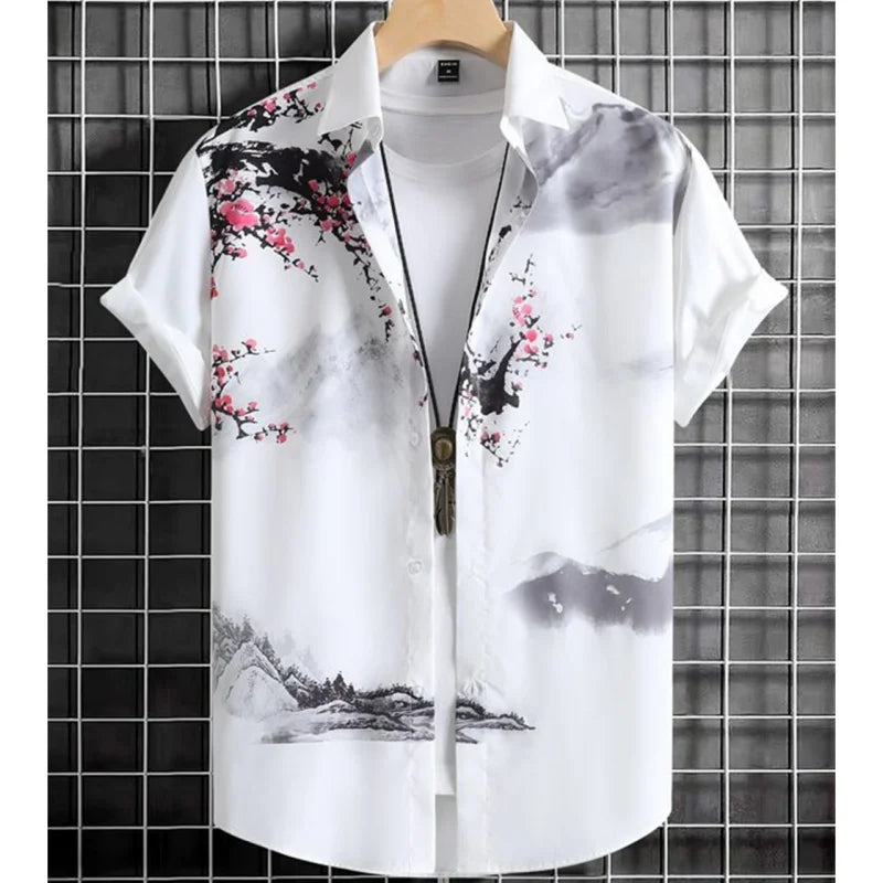 3d Floral & Butterfly Print T Shirts
