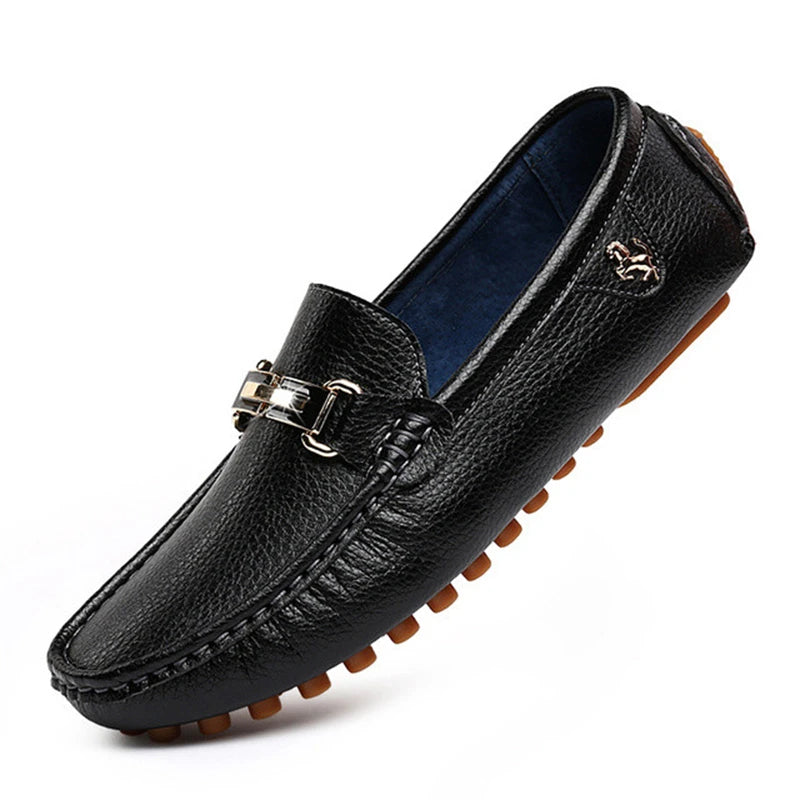 Green Leather Loafers