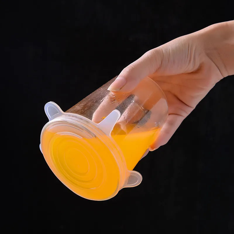 6Pcs Silicone Stretch Lid Universal Food Packaging Bowl