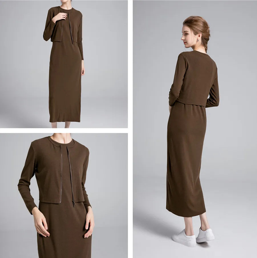 woman Ankle Maxi Length long dress