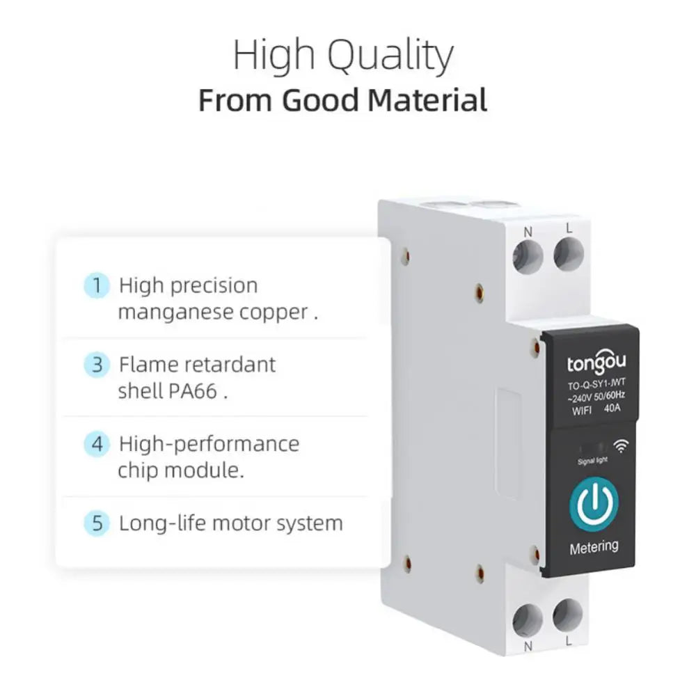 Din Rail Switch Relay Smart Circuit Breaker