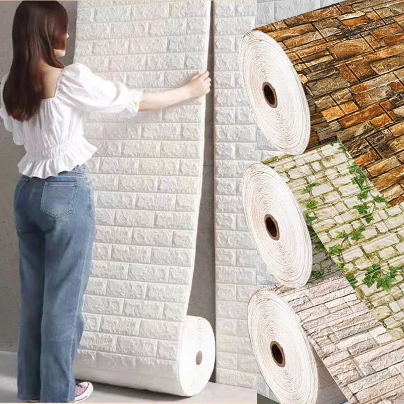 70cm*1m  3D Brick Pattern Wall Sticker