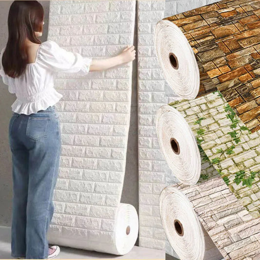 70cm*1m  3D Brick Pattern Wall Sticker