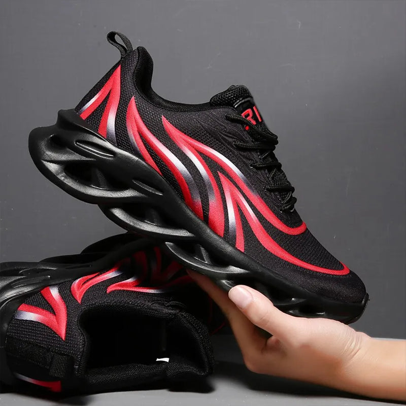 Men Flame Printed Sneakers