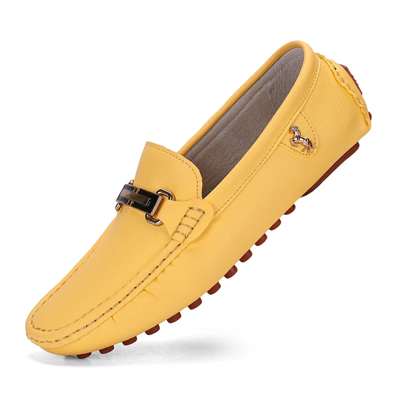 Green Leather Loafers