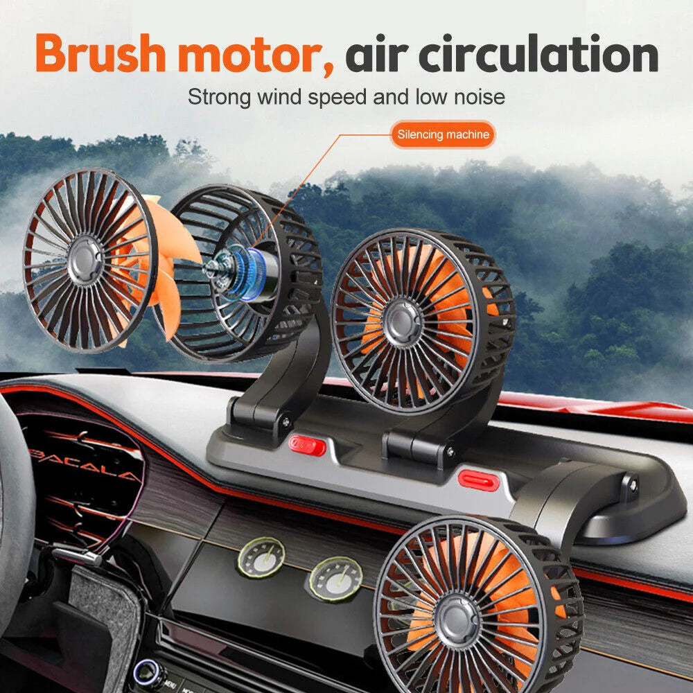 Adjustable 3 Head Air Fan