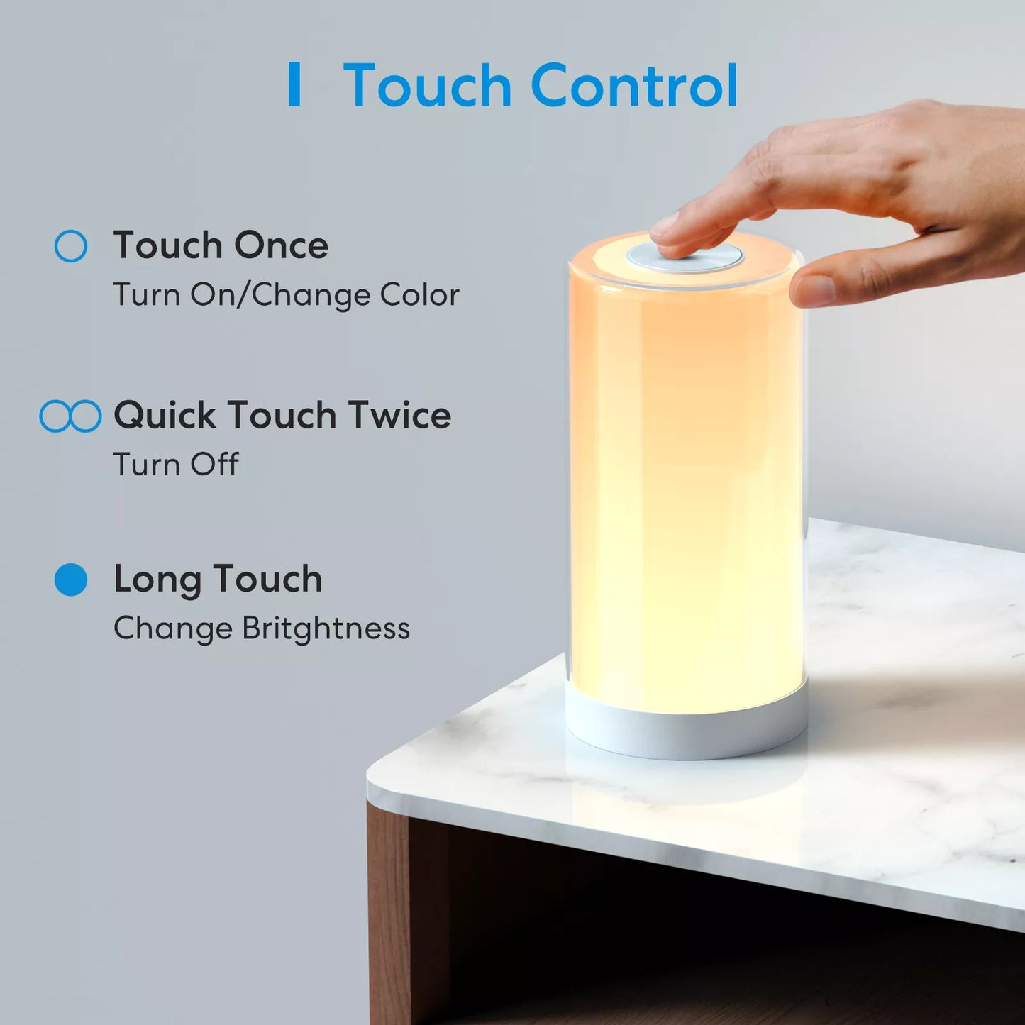 Touch Sensor Dimmable Smart Table Lamp