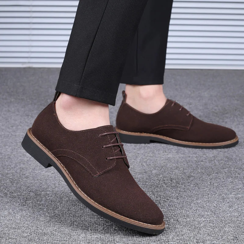 Mens Oxford Leather Comfortable Formal Shoes