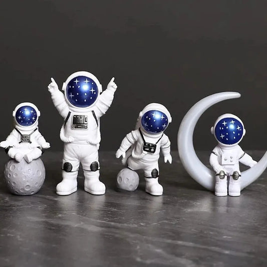 4 pcs Astronaut Figure Statue Spaceman