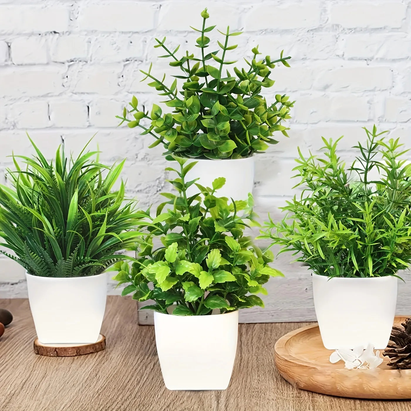 1PCS Artificial Potted Plant Scene Desktop