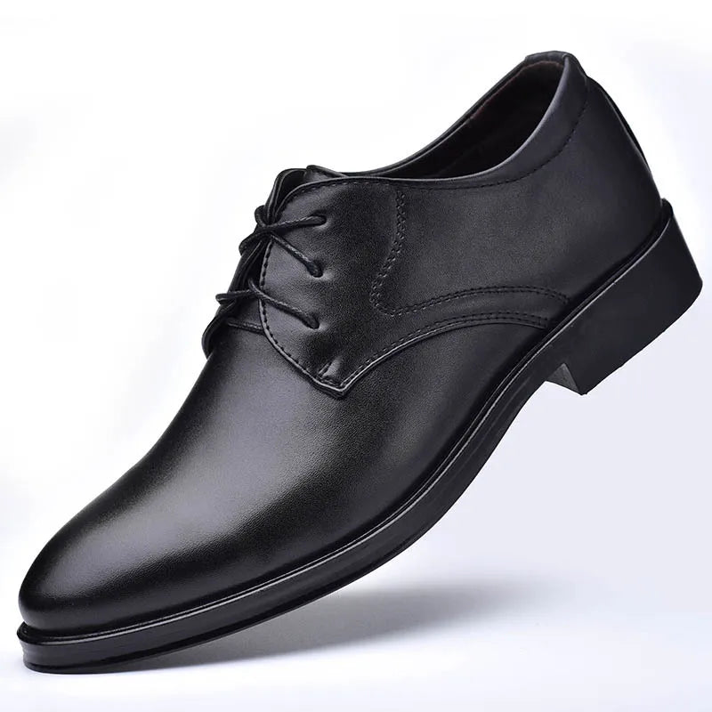 Men Leather Business Dress Shoes