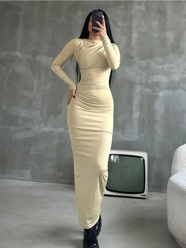 Women Solid Fashion Elegant Party Dress