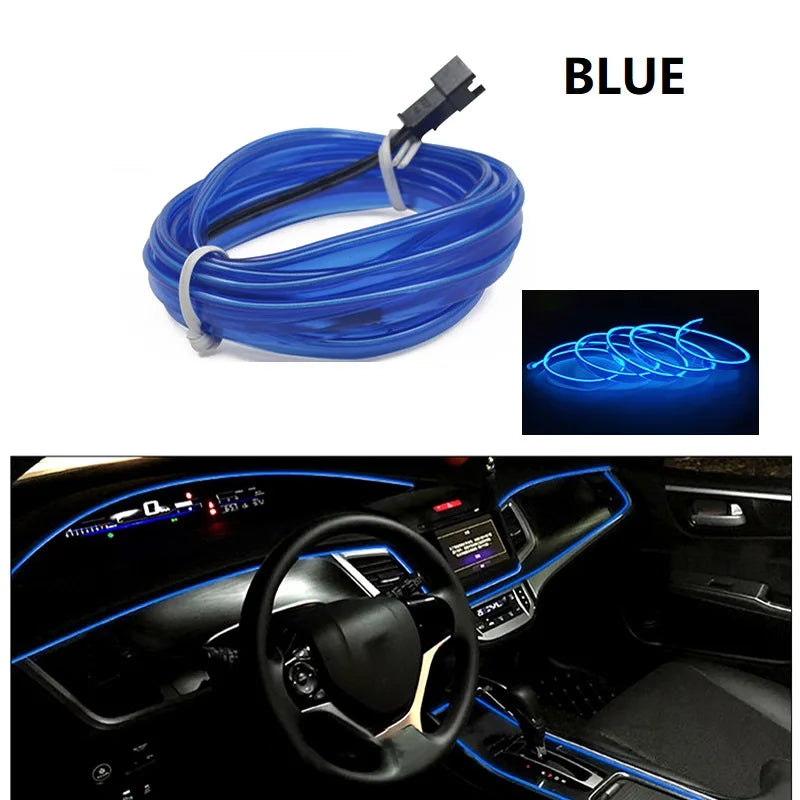 Car LED USB Flexible Neon Interior Lights