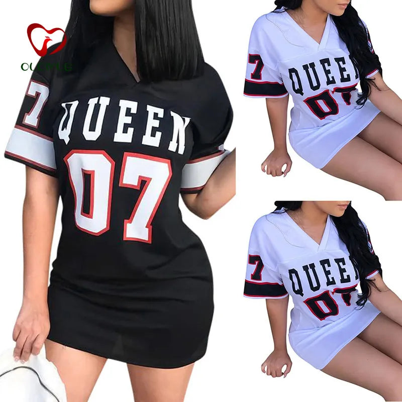 Queen Printed Long T Shirt For Women