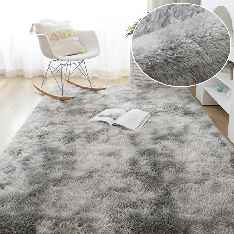 Plush Rug Bed Room Floor Fluffy Mats