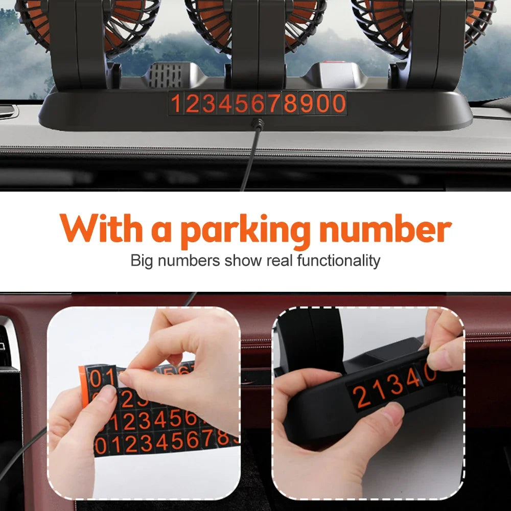 Adjustable 3 Head Air Fan