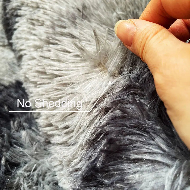 Plush Rug Bed Room Floor Fluffy Mats